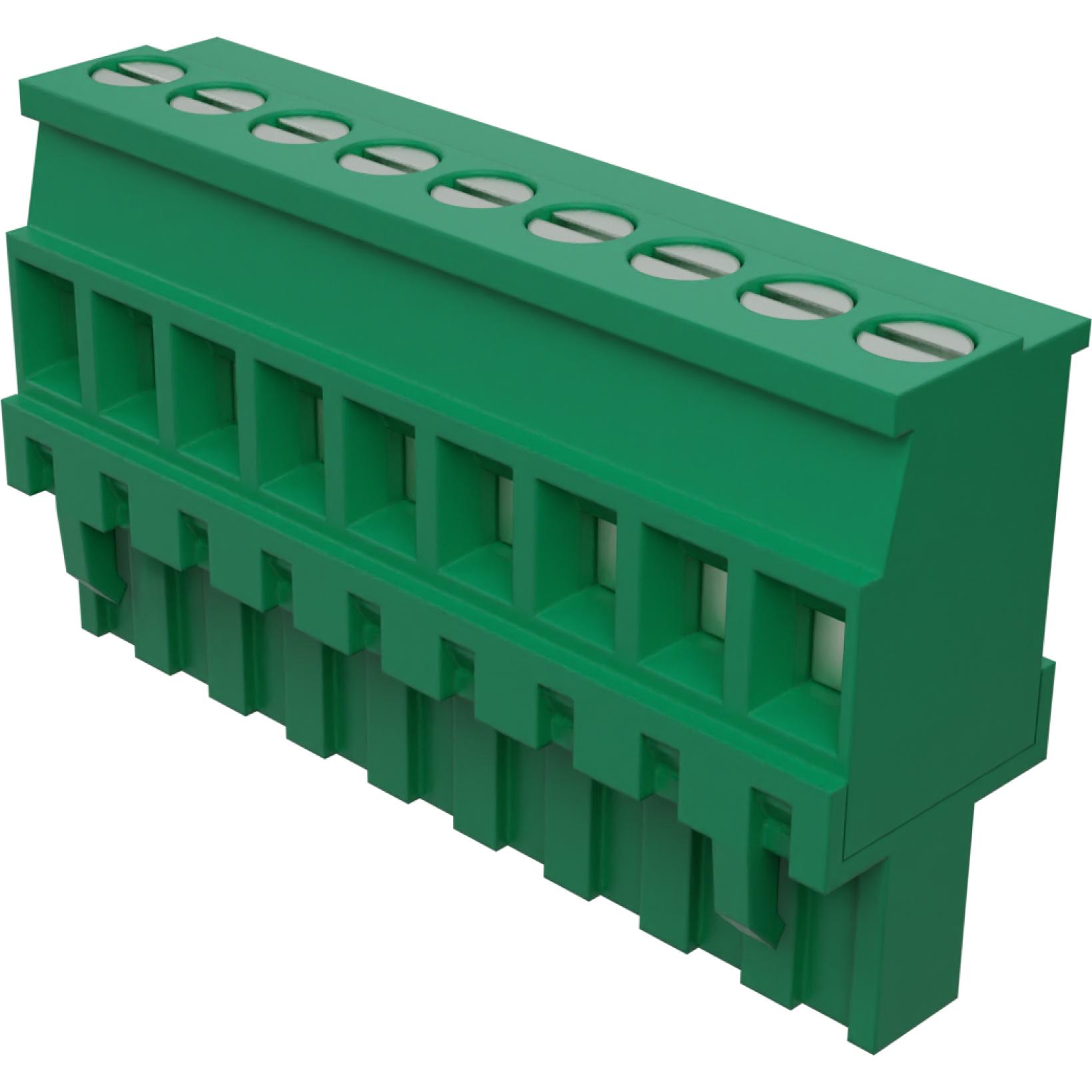 Molex-395238009 Connector Terminal Blocks Conn Eurostyle Block F 9 POS 5mm Screw ST Cable Mount 18A/Contact Eurostyle™