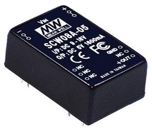 MEAN WELL-SCW08A-05 DC to DC Converter and Switching Regulator Module Module DC-DC 1-OUT 5V 1.6A 8W 8-Pin Tube