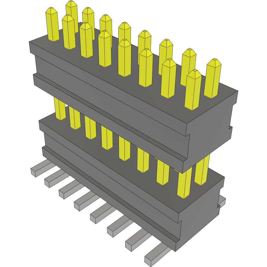 Samtec-FW-08-03-L-D-305-065-A Steckverbinderleisten und Leiterplattenbuchsen Conn Board Stacker HDR 16 POS 1.27mm Solder ST Top Entry SMD FLEX STACK™ Tube