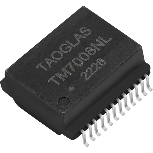 taoglas-TM7008NL | LAN Transformers Telecom, Übertrager Telecom Transformer 1CT:1CT 24 Terminal Gull Wing SMD