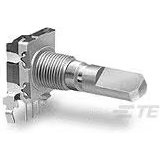TE Connectivity-DP11V3015B15F Mechanische Encoder Mechanical Encoder Rotary Incremental Flat Straight Quadrature Digital Square Wave 15PPR Through Hole PC Pin
