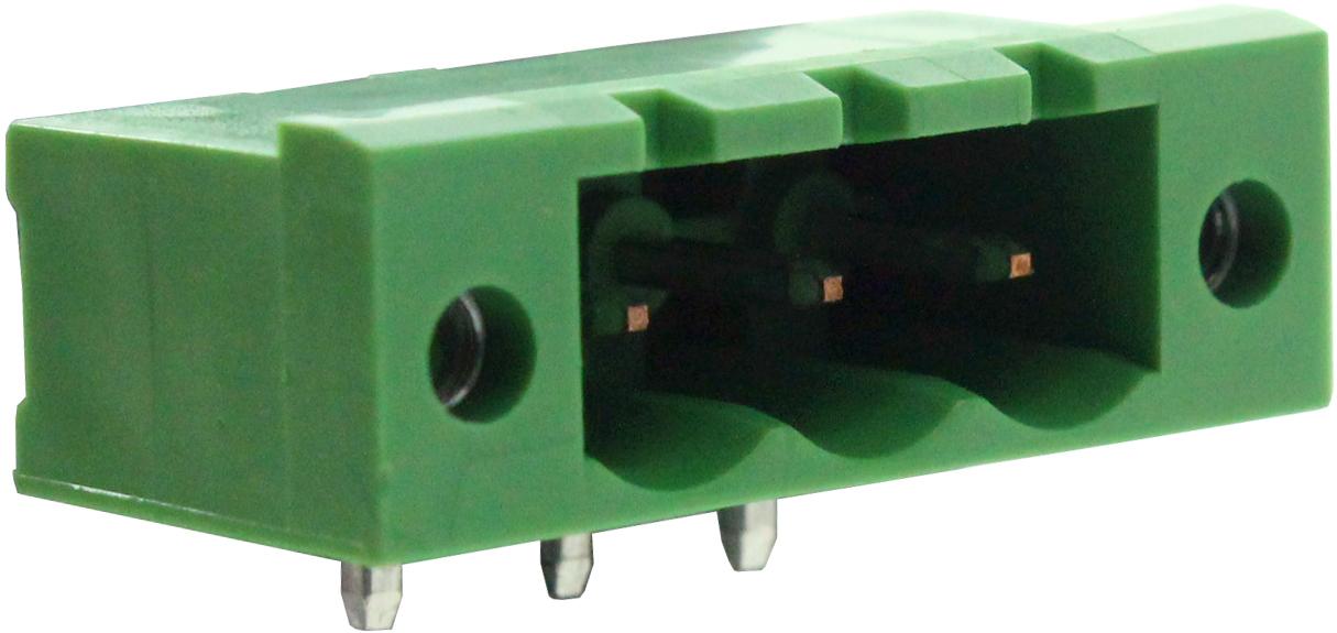 CamdenBoss Ltd-CTB9350/3FL Steckverbinderleisten und Leiterplattenbuchsen Conn Wire to Board HDR 3 POS 5mm Solder RA Thru-Hole