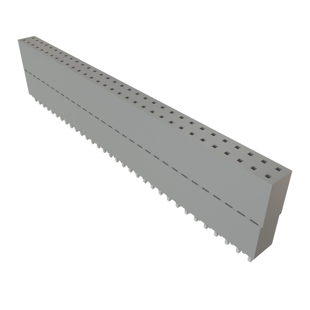 Samtec-ESQ-132-33-S-D Steckverbinderleisten und Leiterplattenbuchsen Conn Elevated Socket SKT 64 POS 2.54mm Solder ST Top Entry Thru-Hole Tube