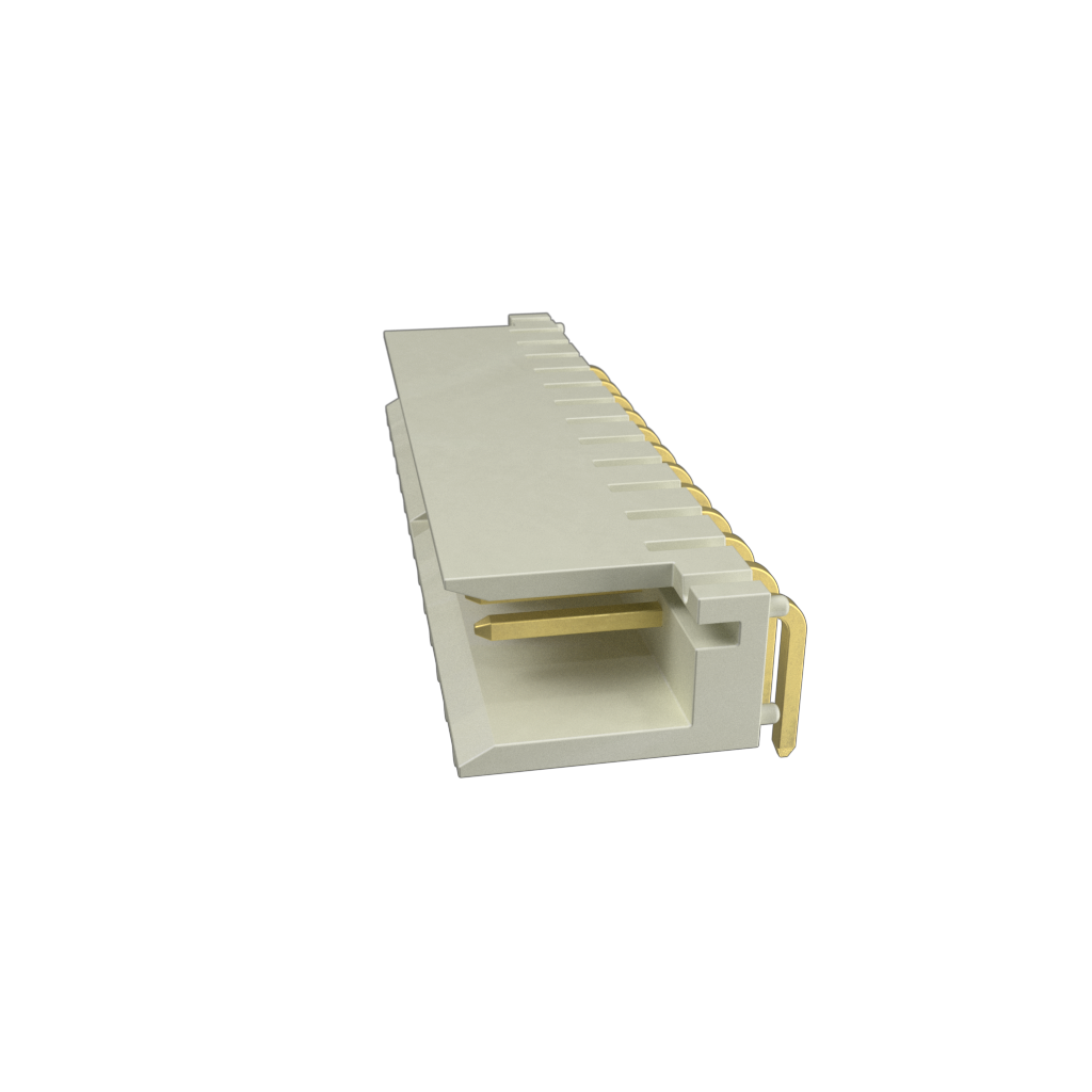 Amphenol Communications Solutions-95736-112LF Cabezales del conector y receptáculos PCB Clincher™ Flex Connectors, Right Angle Header, Single row, 12 Positions, 2.54mm (0.100in) Pitch
