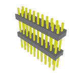 Conn Board Stacker HDR 20 POS 2.54mm Solder ST Top Entry Thru-Hole Bulk
