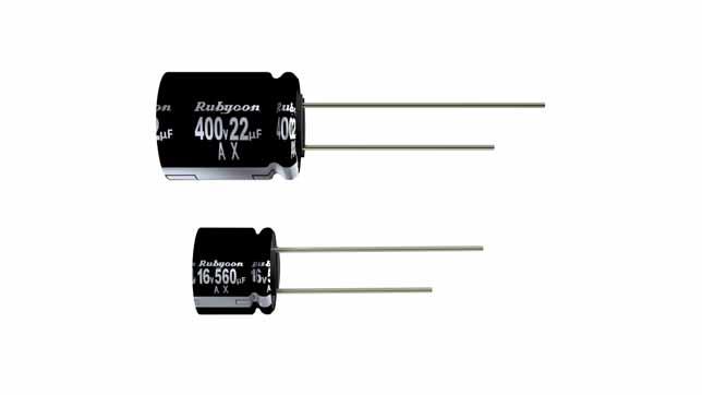 Rubycon-400AX12MEFC10X12.5 Capacitor de aluminio Cap Aluminum Lytic 12uF 400V 20% (10 X 12.5mm) Radial 5mm 0.11A 2000h 105°C