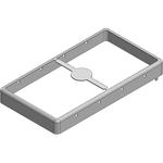 57 x 31 x 6mm Two-piece Drawn-Seamless RF Shield/EMI Shield FRAME (Nickel-Silver)