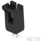 TE Connectivity-5-104363-1 Connector Headers and PCB Receptacles Conn Shrouded Header (4 Sides) HDR 2 POS 2.54mm Solder ST Top Entry Thru-Hole Tube