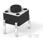 TE Connectivity-1825910-6 Switch Tactile Switch Tactile OFF (ON) SPST Round Button PC Pins 0.05A 24VDC 100000Cycles 1.57N Thru-Hole Loose
