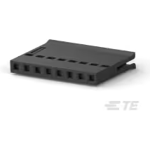 TE Connectivity-487378-7 Connector Discrete Wire Housing Conn Housing RCP 8 POS 2.54mm Crimp ST Cable Mount Black Package