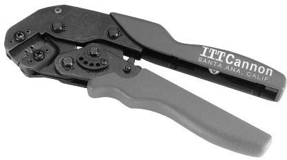 ITT Cannon-112108-0001 Crimpers Application Tooling, Hand Crimp Tool with Replaceable Jaw Set