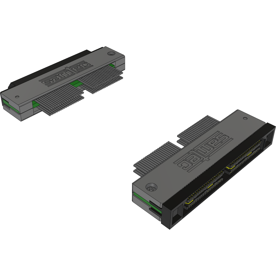 Samtec-EQCD-040-16.00-TEU-SEU-1 Kabelbaugruppen Koaxial Cable Assembly Coax Micro Ribbon 0.41m 38AWG Micro High Speed Terminal to Micro High Speed Socket F-M Q STRIP® Bag