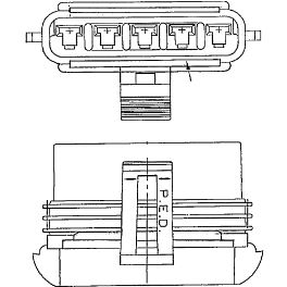 Delphi-15300030-B Einzeladersteckverbinder, Gehäuse Conn Housing F 5 POS Crimp ST Cable Mount Black