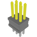 Conn Unshrouded Header HDR 6 POS 1.27mm Solder ST Top Entry Thru-Hole Layer