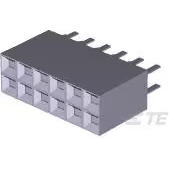 TE Connectivity-5-534998-6 Connector Headers and PCB Receptacles Conn Socket Strip F 12 POS 2.54mm Solder ST Top Entry Thru-Hole Box