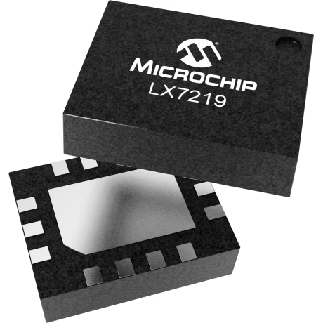 Microchip Technology-LX7219-01ILQ-TR Convertisseur CC en CC et puce de régulateur de commutation Conv DC-DC 2.7V to 5.5V Synchronous Step Down Single-Out 0.8V 6A 14-Pin VQFN EP T/R