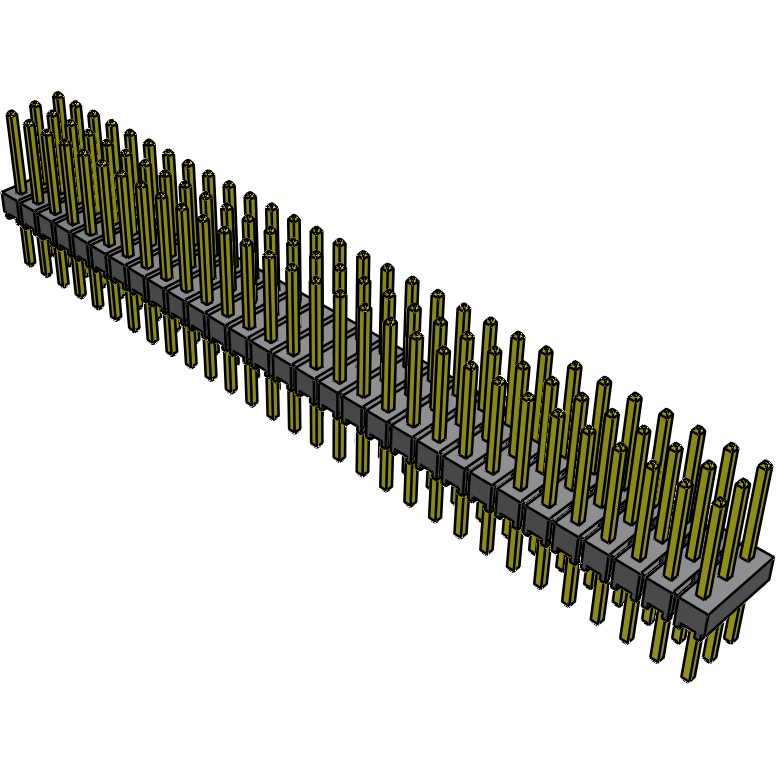Samtec-TSW-130-25-G-T Steckverbinderleisten und Leiterplattenbuchsen Conn Unshrouded Header HDR 90 POS 2.54mm Solder ST Top Entry Thru-Hole Bulk