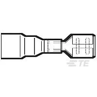 TE Connectivity-518553-000 Steckverbinderanschlüsse Quick Disconnect Terminal 18-22AWG Brass Red F 30.48mm Tin Box