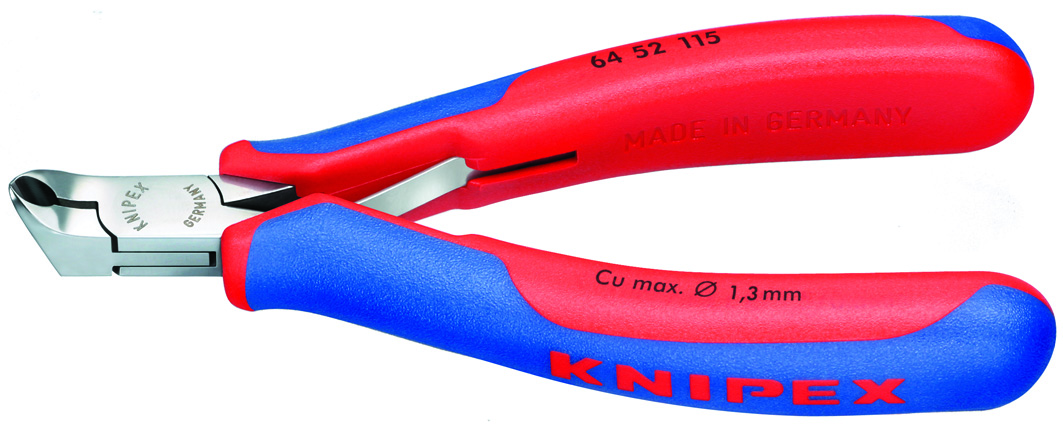 KNIPEX TOOLS LP-64 52 115 Pliers Cutting Plier, Electronics End Cutter-Comfort Grip