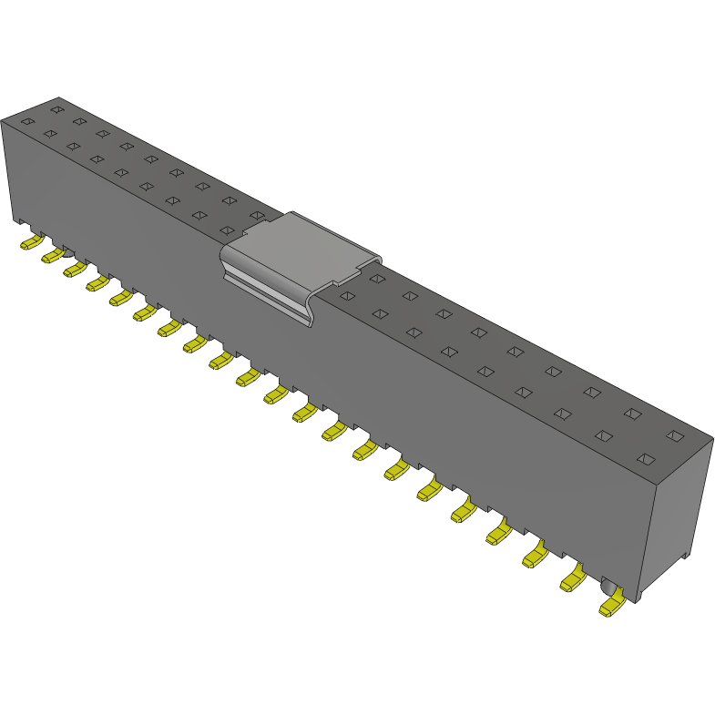Samtec-SQW-121-01-F-D-VS-A-P-TR Cabezales del conector y receptáculos PCB Conn Socket Strip SKT 42 POS 2mm Solder ST Top Entry SMD T/R