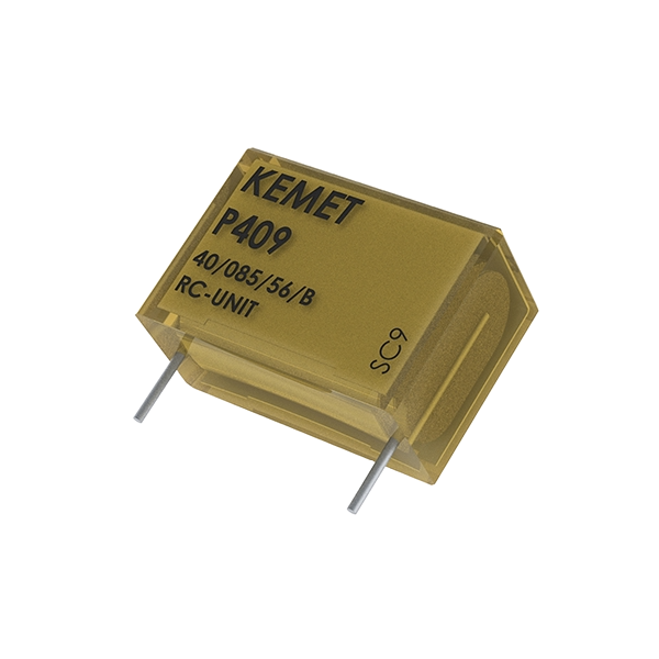 KEMET Corporation-P409EL474M275AH330 Kondensator, RC-Netzwerke Cap RC Network 0.47uF 630V 20% 33 Ohm 30% 0.5 (1/2)W 1R/1C 85°C Bag