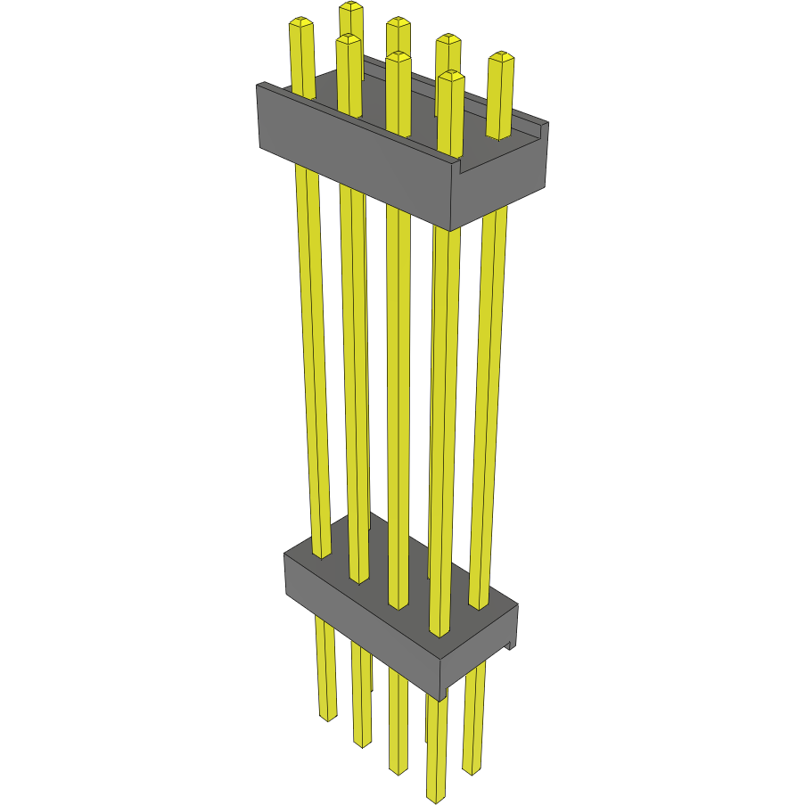 Samtec-EW-04-14-S-D-1000 Steckverbinderleisten und Leiterplattenbuchsen Conn Board Stacker HDR 8 POS 2.54mm Solder ST Top Entry Thru-Hole Bulk