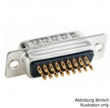 CONEC Elektronische Bauelemente GmbH-301A10129X Connector D-Subminiature Conn D-Sub PIN 15 POS Solder Cup ST Panel Mount 15 Terminal 1 Port