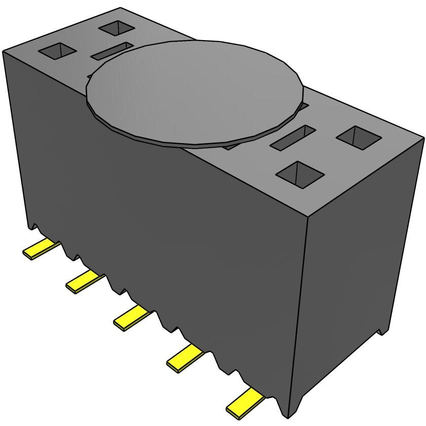 Samtec-SSM-105-F-DV-K Steckverbinderleisten und Leiterplattenbuchsen Conn Socket Strip SKT 10 POS 2.54mm Solder ST Top Entry SMD Tube