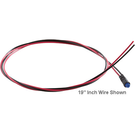 Bivar-PM3UBWCW6.0 Panel Mount Indicators Standard Panel Mount Indicators, 3mm Ultra Blue LED with Water Clear Lens