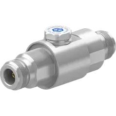 HUBER+SUHNER-3402.17.3001 Conector RF Conn Type N Adapter 0Hz to 3000MHz 50Ohm ST F/F Gold