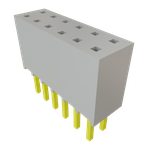 Conn Socket Strip SKT 12 POS 2.54mm Solder ST Top Entry Thru-Hole Bulk