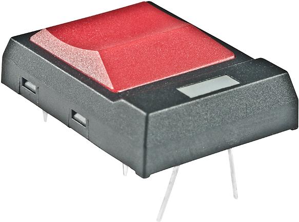 NKK Switches-JF15RP3CF Tastschalter Switch Tactile OFF (ON) SPST Square Button PC Pins 0.05A 24VDC 500000Cycles 2N Thru-Hole