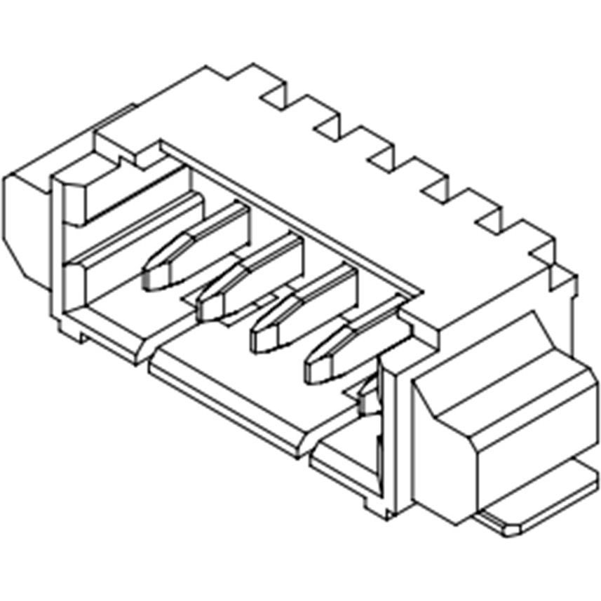 Molex-0532610527 Steckverbinderleisten und Leiterplattenbuchsen Conn Shrouded Header (4 Sides) HDR 5 POS 1.25mm Solder RA Side Entry SMD T/R