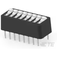 TE Connectivity-5-5435166-3 Switch DIP Switch DIP OFF ON SPST 8 Recessed Rocker 0.1A 24VDC PC Pins 2.54mm Thru-Hole Tube