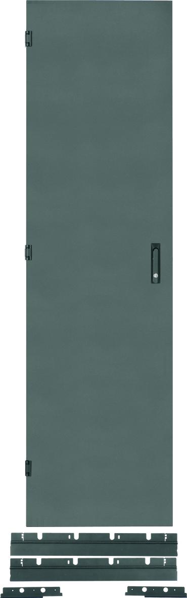 Panduit-NSRDF07R0042BL Custom Parts Net-SERV Solid Rear door and Floor Sealing Assembly - 700 width cabinet x 42 RU - Black Colored