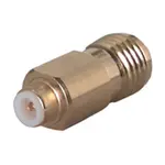 Conn MMBX-SMA Adapter 0Hz to 12.4GHz 50Ohm ST PL/RCP Gold Over Nickel Single