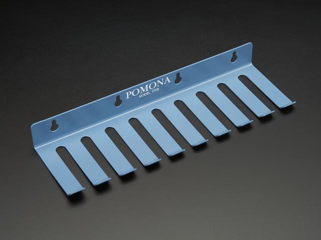 Adafruit Industries-2623 Accessoires de câble Pomona Test Lead Holder - For cables up to .45 4/0 AWG diameter - Blue - POM-2708