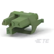 TE Connectivity-5-100526-4 Steckverbinderzubehör Connector Accessories Coding Key Straight Glass Filled Polyamide 6/6 Green Bag