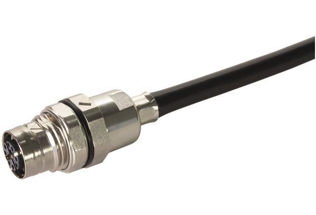 HARTING Technology Group-21038212527 Connector Circular M12 PFT SD F A-cod 4/5-pol crimp flange