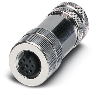 PHOENIX CONTACT-1002791 Sensor Accessories M12 Sensor Connector SKT 12 POS Solder RA Cable Mount 12 Terminal 1 Port