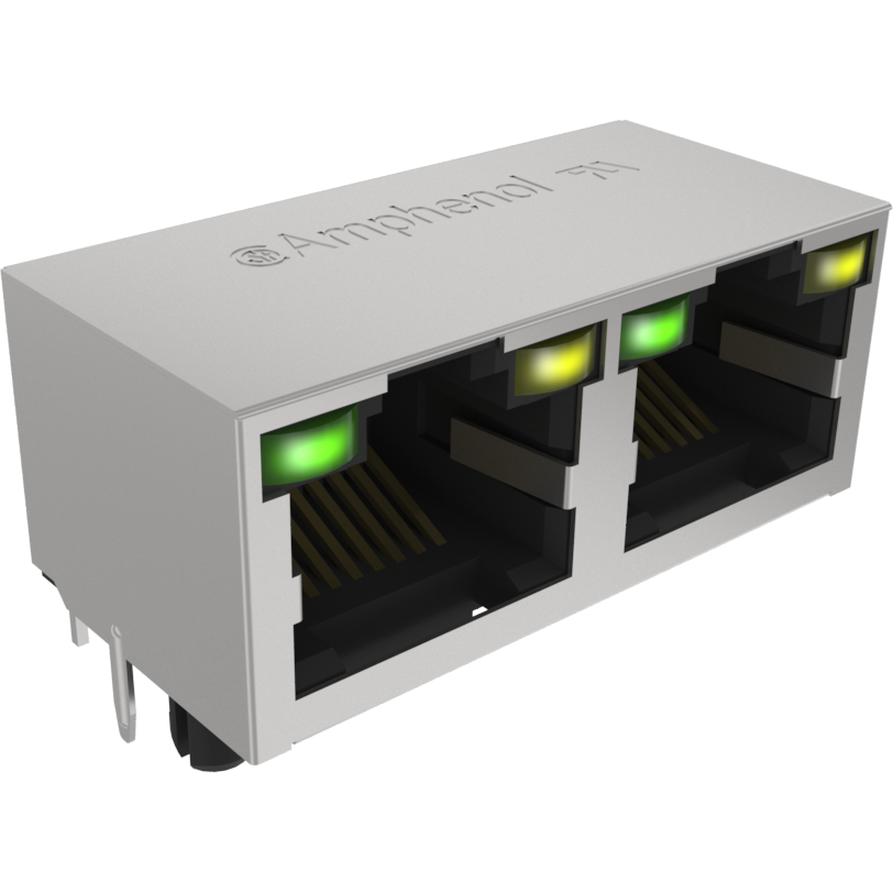 Amphenol Communications Solutions-RJHSE5F8N02 Steckverbinder, Telefon und Telekommunikation Conn MOD Jack 8P8C R/A SHLD