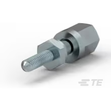 TE Connectivity-5747223-3 Connector Accessories Connector Accessories Female Screw Lock Assembly Kit Straight Steel Clear Chromate Over Zinc Bag