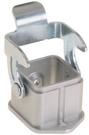 HARTING Technology Group-19440030301 Backshells Bulkhead Housing 180° 3A Shell Size Stainless Steel Single Lock Han-INOX®