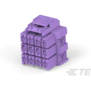TE Connectivity-2-1971876-4 Connector Discrete Wire Housing Conn Housing PL 12 POS 6mm Crimp ST Cable Mount Purple Carton