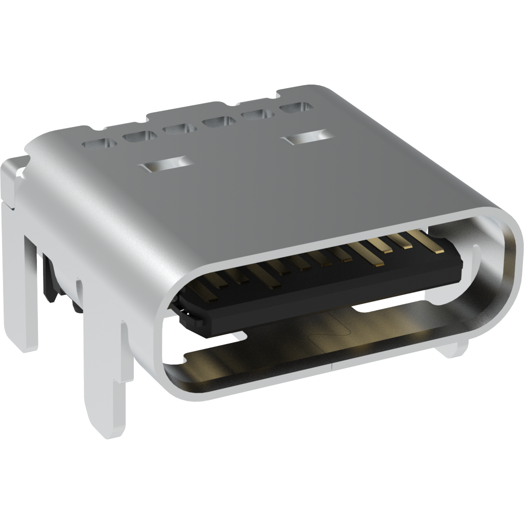 Amphenol-GSB3C3133DS2HR Connector USB USB3.2 GEN1, Type C, Top mount, Center Height 1.68mm, Dual Row Surface Mount
