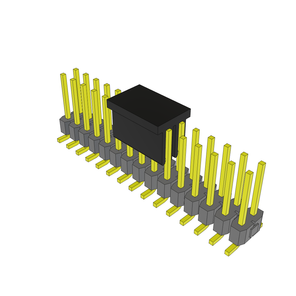 Samtec-TSM-115-02-L-DV-LC-P Steckverbinderleisten und Leiterplattenbuchsen Conn Unshrouded Header HDR 30 POS 2.54mm Solder ST Top Entry SMD Tube
