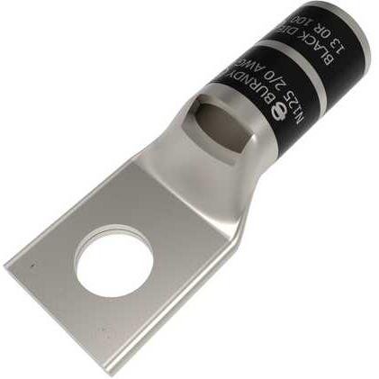 BURNDY-YA26L3 Raccordement de terminaux Lug Terminal (2/0)AWG Copper Black 52mm Electro Tin Carton