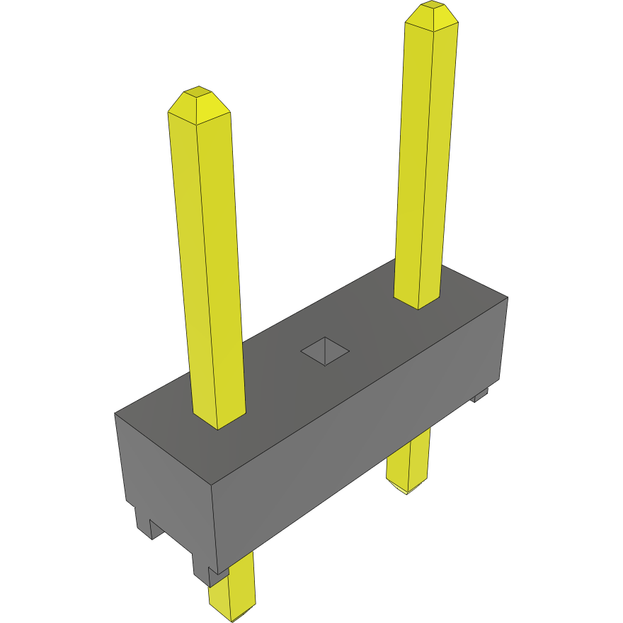 Samtec-TSW-101-07-S-Q Connector Headers and PCB Receptacles Conn Unshrouded Header HDR 2 POS Solder ST Top Entry Thru-Hole Bulk