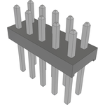 Conn Unshrouded Header HDR 10 POS 2mm Solder ST Top Entry Thru-Hole Bulk