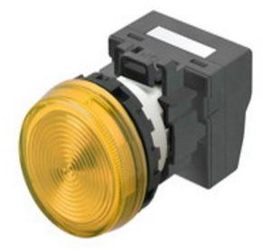 Omron-M22N-BN-TYA-YC Indicatori degli interruttori Switch Indicators 24VAC/24VDC LED Round Screw Panel Mount with Threads